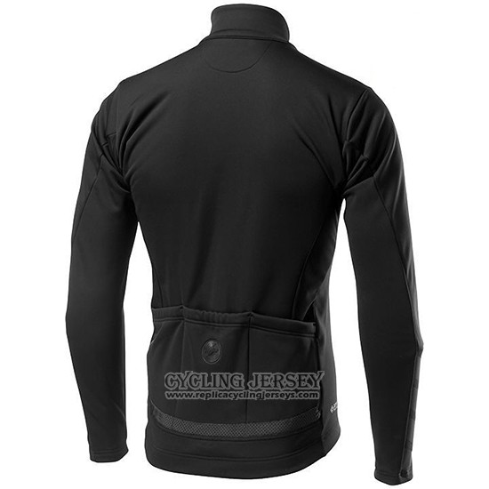 2019 Cycling Jersey Castelli Raddoppia 2 Black Long Sleeve And Bib Tight